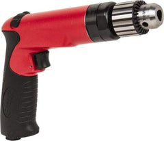 Sioux Tools - 3/8" Reversible Keyed Chuck - Pistol Grip Handle, 2,000 RPM, 14.16 LPS, 30 CFM, 1 hp - Exact Tool & Supply