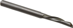 Onsrud - 1/4" Cutting Diam x 1" Length of Cut, 1 Flute, Downcut Spiral Router Bit - Uncoated, Right Hand Cut, High Speed Steel, 3" OAL x 1/4" Shank Diam, Single Edge, 19 to 32° Helix Angle - Exact Tool & Supply