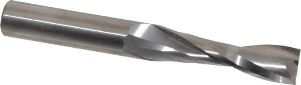 Onsrud - 1/2" Cutting Diam x 1-3/4" Length of Cut, 2 Flute, Upcut Spiral Router Bit - Uncoated, Right Hand Cut, Solid Carbide, 4" OAL x 1/2" Shank Diam, Double Edge, 22° Helix Angle - Exact Tool & Supply