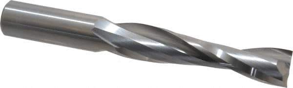 Onsrud - 1/2" Cutting Diam x 2-1/8" Length of Cut, 2 Flute, Upcut Spiral Router Bit - Uncoated, Right Hand Cut, Solid Carbide, 4" OAL x 1/2" Shank Diam, Double Edge, 22° Helix Angle - Exact Tool & Supply