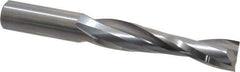 Onsrud - 1/2" Cutting Diam x 2-1/8" Length of Cut, 2 Flute, Upcut Spiral Router Bit - Uncoated, Right Hand Cut, Solid Carbide, 4" OAL x 1/2" Shank Diam, Double Edge, 22° Helix Angle - Exact Tool & Supply