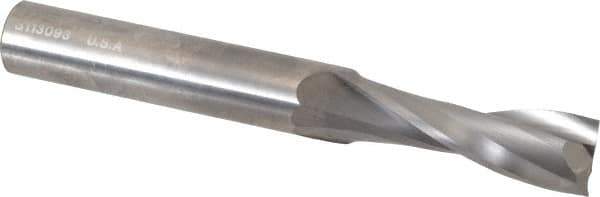 Onsrud - 5/8" Cutting Diam x 1-3/4" Length of Cut, 2 Flute, Upcut Spiral Router Bit - Uncoated, Right Hand Cut, Solid Carbide, 5" OAL x 5/8" Shank Diam, Double Edge, 22° Helix Angle - Exact Tool & Supply