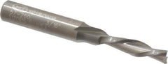 Onsrud - 3/16" Cutting Diam x 3/4" Length of Cut, 2 Flute, Downcut Spiral Router Bit - Uncoated, Right Hand Cut, Solid Carbide, 2" OAL x 1/4" Shank Diam, Double Edge, 30° Helix Angle - Exact Tool & Supply