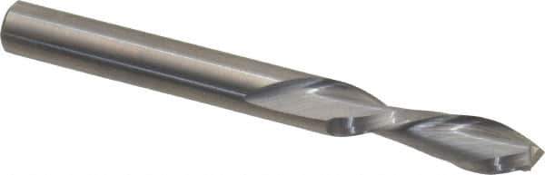 Onsrud - 1/4" Cutting Diam x 7/8" Length of Cut, 2 Flute, Downcut Spiral Router Bit - Uncoated, Right Hand Cut, Solid Carbide, 2-1/2" OAL x 1/4" Shank Diam, Double Edge, 30° Helix Angle - Exact Tool & Supply