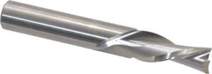 Onsrud - 1/2" Cutting Diam x 1-1/4" Length of Cut, 2 Flute, Downcut Spiral Router Bit - Uncoated, Right Hand Cut, Solid Carbide, 3-1/2" OAL x 1/2" Shank Diam, Double Edge, 30° Helix Angle - Exact Tool & Supply