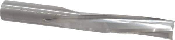 Onsrud - 3/4" Cutting Diam x 3-1/8" Length of Cut, 3 Flute, Downcut Spiral Router Bit - Uncoated, Right Hand Cut, Solid Carbide, 6" OAL x 3/4" Shank Diam, Three Edge, 10° Helix Angle - Exact Tool & Supply
