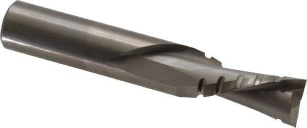 Onsrud - 1/2" Cutting Diam x 1-1/8" Length of Cut, 2 Flute, Downcut Spiral Router Bit - Uncoated, Right Hand Cut, Solid Carbide, 3" OAL x 1/2" Shank Diam, Chipbreaker, 30° Helix Angle - Exact Tool & Supply
