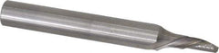 Onsrud - 1/8" Cutting Diam x 1/4" Length of Cut, 1 Flute, Downcut Spiral Router Bit - Uncoated, Right Hand Cut, Solid Carbide, 2" OAL x 1/4" Shank Diam, Single Edge, 22° Helix Angle - Exact Tool & Supply