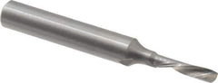 Onsrud - 1/8" Cutting Diam x 1/2" Length of Cut, 1 Flute, Downcut Spiral Router Bit - Uncoated, Right Hand Cut, Solid Carbide, 2" OAL x 1/4" Shank Diam, Single Edge, 22° Helix Angle - Exact Tool & Supply