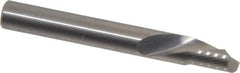 Onsrud - 1/4" Cutting Diam x 3/8" Length of Cut, 1 Flute, Downcut Spiral Router Bit - Uncoated, Right Hand Cut, Solid Carbide, 2" OAL x 1/4" Shank Diam, Single Edge, 22° Helix Angle - Exact Tool & Supply