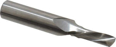 Onsrud - 5/16" Cutting Diam x 3/4" Length of Cut, 1 Flute, Downcut Spiral Router Bit - Uncoated, Right Hand Cut, Solid Carbide, 3" OAL x 1/2" Shank Diam, Single Edge, 22° Helix Angle - Exact Tool & Supply