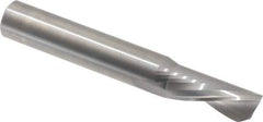 Onsrud - 1/2" Cutting Diam x 1-1/8" Length of Cut, 1 Flute, Downcut Spiral Router Bit - Uncoated, Right Hand Cut, Solid Carbide, 3-1/2" OAL x 1/2" Shank Diam, Single Edge, 22° Helix Angle - Exact Tool & Supply