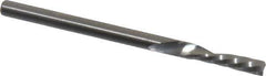 Onsrud - 1/8" Cutting Diam x 1/2" Length of Cut, 1 Flute, Downcut Spiral Router Bit - Uncoated, Right Hand Cut, Solid Carbide, 2" OAL x 1/8" Shank Diam, Single Edge, 21° Helix Angle - Exact Tool & Supply