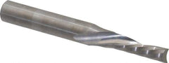 Onsrud - 3/16" Cutting Diam x 5/8" Length of Cut, 1 Flute, Downcut Spiral Router Bit - Uncoated, Right Hand Cut, Solid Carbide, 2" OAL x 1/4" Shank Diam, Single Edge, 21° Helix Angle - Exact Tool & Supply