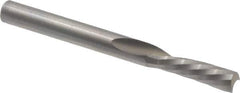 Onsrud - 3/16" Cutting Diam x 5/8" Length of Cut, 1 Flute, Downcut Spiral Router Bit - Uncoated, Right Hand Cut, Solid Carbide, 2" OAL x 3/16" Shank Diam, Single Edge, 21° Helix Angle - Exact Tool & Supply
