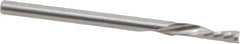 Onsrud - 1/8" Cutting Diam x 1/2" Length of Cut, 1 Flute, Downcut Spiral Router Bit - Uncoated, Right Hand Cut, Solid Carbide, 2" OAL x 1/8" Shank Diam, Single Edge, 21° Helix Angle - Exact Tool & Supply