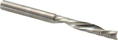 Onsrud - 1/4" Cutting Diam x 1-1/2" Length of Cut, 1 Flute, Downcut Spiral Router Bit - Uncoated, Right Hand Cut, Solid Carbide, 3" OAL x 1/4" Shank Diam, Single Edge - Exact Tool & Supply