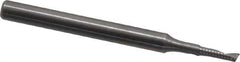 Onsrud - 1/16" Cutting Diam x 1/4" Length of Cut, 1 Flute, Upcut Spiral Router Bit - Uncoated, Right Hand Cut, Solid Carbide, 1-1/2" OAL x 1/8" Shank Diam, Single Edge, 22° Helix Angle - Exact Tool & Supply