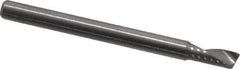Onsrud - 1/8" Cutting Diam x 1/4" Length of Cut, 1 Flute, Upcut Spiral Router Bit - Uncoated, Right Hand Cut, Solid Carbide, 1-1/2" OAL x 1/8" Shank Diam, Single Edge, 22° Helix Angle - Exact Tool & Supply