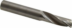 Onsrud - 1/2" Cutting Diam x 1-3/8" Length of Cut, 1 Flute, Upcut Spiral Router Bit - Uncoated, Right Hand Cut, Solid Carbide, 3-1/2" OAL x 1/2" Shank Diam, Single Edge, 22° Helix Angle - Exact Tool & Supply