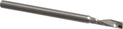 Onsrud - 1/8" Cutting Diam x 1/2" Length of Cut, 1 Flute, Upcut Spiral Router Bit - Uncoated, Right Hand Cut, Solid Carbide, 2" OAL x 1/8" Shank Diam, Single Edge, 21° Helix Angle - Exact Tool & Supply