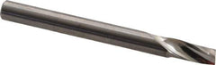 Onsrud - 3/16" Cutting Diam x 3/8" Length of Cut, 1 Flute, Upcut Spiral Router Bit - Uncoated, Right Hand Cut, Solid Carbide, 2" OAL x 3/16" Shank Diam, Single Edge, 21° Helix Angle - Exact Tool & Supply