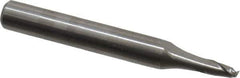 Onsrud - 1/8" Cutting Diam x 1/4" Length of Cut, 2 Flute, Upcut Spiral Router Bit - Uncoated, Right Hand Cut, Solid Carbide, 2" OAL x 1/4" Shank Diam, Bottom-Surfacing, 30° Helix Angle - Exact Tool & Supply