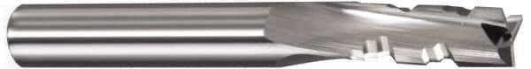 Onsrud - 3/8" Cutting Diam x 7/8" Length of Cut, 3 Flute, Downcut Spiral Router Bit - Uncoated, Right Hand Cut, Solid Carbide, 3" OAL x 3/8" Shank Diam, Three Edge, 10° Helix Angle - Exact Tool & Supply