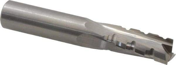 Onsrud - 1/2" Cutting Diam x 1-1/8" Length of Cut, 3 Flute, Upcut Spiral Router Bit - Uncoated, Right Hand Cut, Solid Carbide, 3" OAL x 1/2" Shank Diam, Three Edge, 10° Helix Angle - Exact Tool & Supply