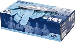 SHOWA - Size XL, 4 mil, Industrial Grade, Powdered Nitrile Disposable Gloves - Exact Tool & Supply