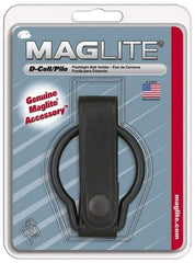 Mag-Lite - Leather Belt Holster - Black, Compatible with Maglite D Batteries - Exact Tool & Supply