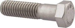 Value Collection - 7/16-14 UNC, 1-3/4" Length Under Head Hex Head Cap Screw - Partially Threaded, Grade 18-8 Stainless Steel, Uncoated, 5/8" Hex - Exact Tool & Supply