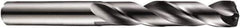DORMER - 3.8mm 140° Solid Carbide Jobber Drill - TiAlN Finish, Right Hand Cut, Spiral Flute, Straight Shank, 74mm OAL, Four Facet Split Point - Exact Tool & Supply