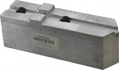 H & R Manufacturing - Tongue & Groove Attachment, Square Soft Lathe Chuck Jaw - Aluminum, 3" Btw Mount Hole Ctrs, 7-1/4" Long x 2" Wide x 2-5/16" High, 1/2" Groove - Exact Tool & Supply