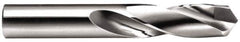 Made in USA - 12mm 118° Spiral Flute Carbide-Tipped Screw Machine Drill Bit - Bright Finish, Right Hand Cut, 2-13/64" Flute Length, 3-45/64" OAL, Standard Point, Straight Shank - Exact Tool & Supply