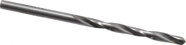 Made in USA - 5/32" 135° Carbide-Tipped Jobber Drill - Bright Finish, Right Hand Cut, Spiral Flute, Straight Shank, 3-1/8" OAL, Split Point - Exact Tool & Supply