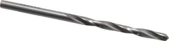 Made in USA - 5/32" 135° Carbide-Tipped Jobber Drill - Bright Finish, Right Hand Cut, Spiral Flute, Straight Shank, 3-1/8" OAL, Split Point - Exact Tool & Supply