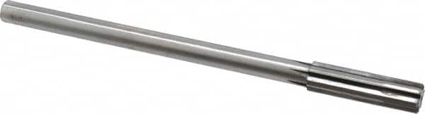 Made in USA - 0.556" Carbide-Tipped 6 Flute Chucking Reamer - Exact Tool & Supply
