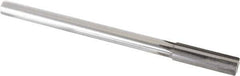 Made in USA - 0.654" Carbide-Tipped 6 Flute Chucking Reamer - Straight Flute, 9/16" Straight Shank, 2-1/4" Flute Length, 9" OAL - Exact Tool & Supply