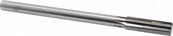 Made in USA - 0.672" Carbide-Tipped 6 Flute Chucking Reamer - Exact Tool & Supply