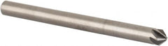 SGS - 1/8" Head Diam, 1/8" Shank Diam, 6 Flute 90° Solid Carbide Countersink - Exact Tool & Supply