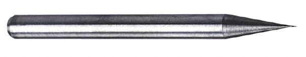 M.A. Ford - 1.3mm, 3.9mm LOC, 3mm Shank Diam, 1-1/2" OAL, 4 Flute, Solid Carbide Square End Mill - Single End, Uncoated, Spiral Flute, 30° Helix, Centercutting, Right Hand Cut, Right Hand Flute, Series 111 - Exact Tool & Supply
