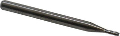 M.A. Ford - 0.05", 0.15" LOC, 1/8" Shank Diam, 1-1/2" OAL, 4 Flute, Solid Carbide Square End Mill - Single End, Uncoated, Spiral Flute, 30° Helix, Centercutting, Right Hand Cut, Right Hand Flute, Series 111 - Exact Tool & Supply