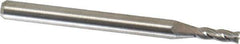 M.A. Ford - 5/64", 15/64" LOC, 1/8" Shank Diam, 1-1/2" OAL, 4 Flute, Solid Carbide Square End Mill - Single End, Uncoated, Spiral Flute, 30° Helix, Centercutting, Right Hand Cut, Right Hand Flute, Series 117 - Exact Tool & Supply