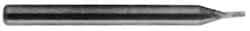 M.A. Ford - 0.008", 0.016" LOC, 1/8" Shank Diam, 1-1/2" OAL, 2 Flute, Solid Carbide Square End Mill - Single End, Uncoated, Spiral Flute, 30° Helix, Centercutting, Right Hand Cut, Right Hand Flute, Series 164 - Exact Tool & Supply