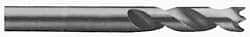 M.A. Ford - 23/64" Spiral Flute Solid Carbide Screw Machine Drill Bit - Bright Finish, Right Hand Cut, 1-9/16" Flute Length, 3-1/16" OAL, Standard Point, Straight Shank - Exact Tool & Supply