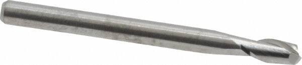 M.A. Ford - 1/8", 1/4" LOC, 1/8" Shank Diam, 1-1/2" OAL, 2 Flute, Solid Carbide Square End Mill - Single End, Uncoated, Spiral Flute, 30° Helix, Centercutting, Right Hand Cut, Right Hand Flute, Series 164 - Exact Tool & Supply