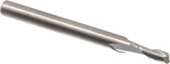 M.A. Ford - 9/64", 5/16" LOC, 3/16" Shank Diam, 2" OAL, 2 Flute, Solid Carbide Square End Mill - Single End, Uncoated, Spiral Flute, 30° Helix, Centercutting, Right Hand Cut, Right Hand Flute, Series 164 - Exact Tool & Supply