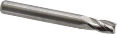 M.A. Ford - 15/64", 1/2" LOC, 1/4" Shank Diam, 2" OAL, 4 Flute, Solid Carbide Square End Mill - Single End, Uncoated, Spiral Flute, 30° Helix, Centercutting, Right Hand Cut, Right Hand Flute, Series 163 - Exact Tool & Supply