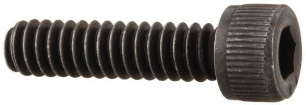 Value Collection - #6-32 UNC Hex Socket Drive, Socket Cap Screw - Alloy Steel, Black Oxide Finish, Fully Threaded, 9/16" Length Under Head - Exact Tool & Supply